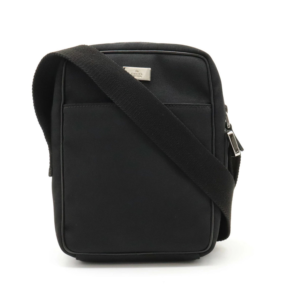 Gucci Crossbody Bag Canvas Leather Black
